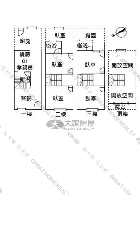 後站孝親精美透天房屋室內格局與周邊環境