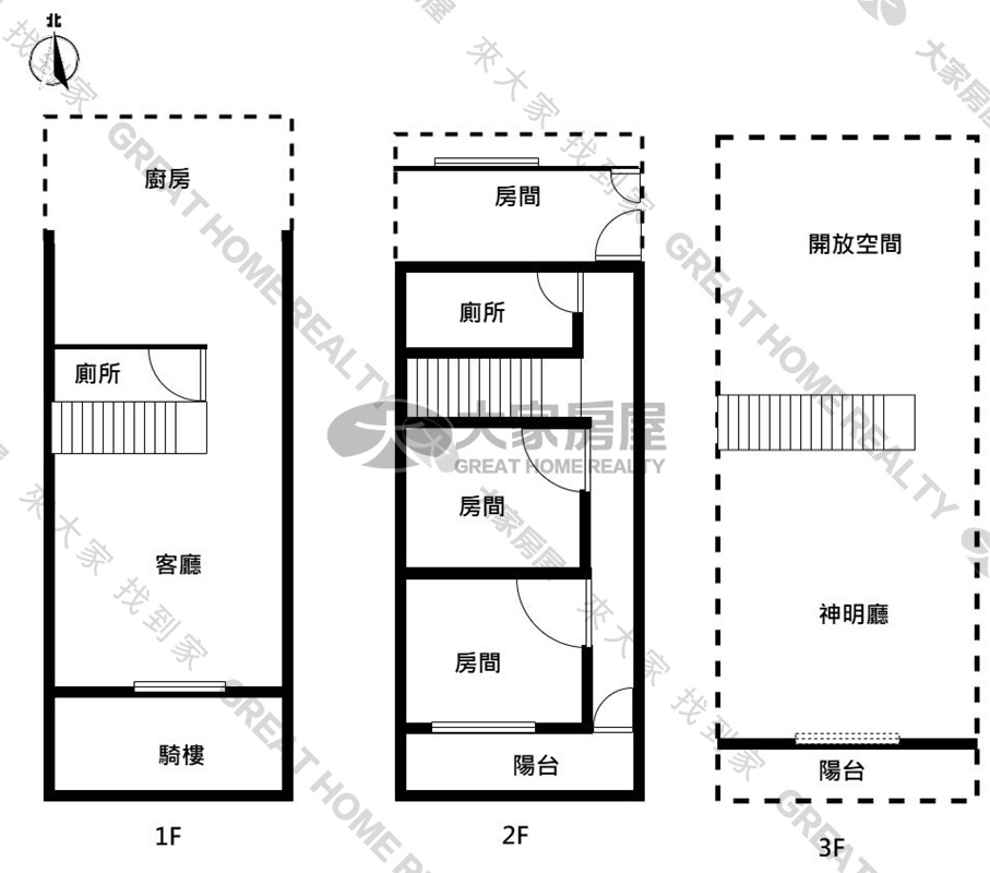 華中街透天送建地房屋室內格局與周邊環境