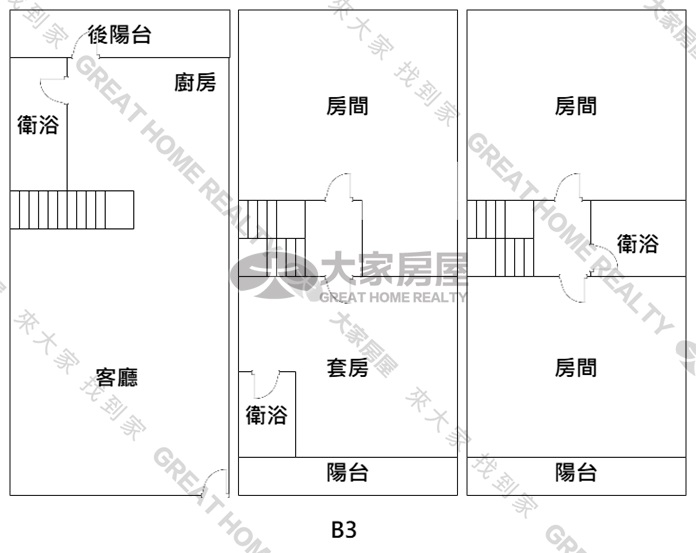 麥寮山寮精美車庫透天房屋室內格局與周邊環境