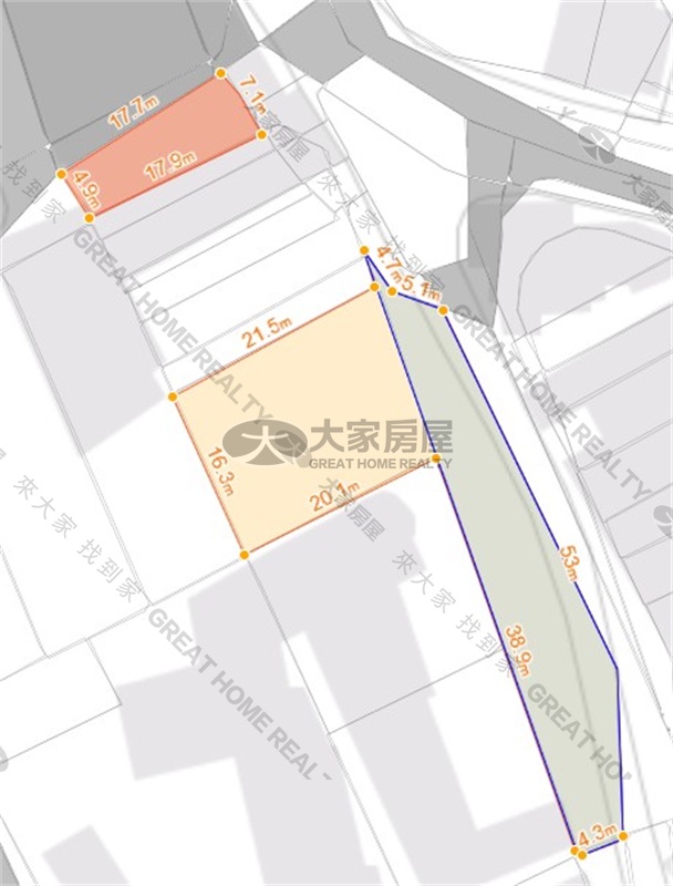 近大內青果市場百坪建地房屋室內格局與周邊環境